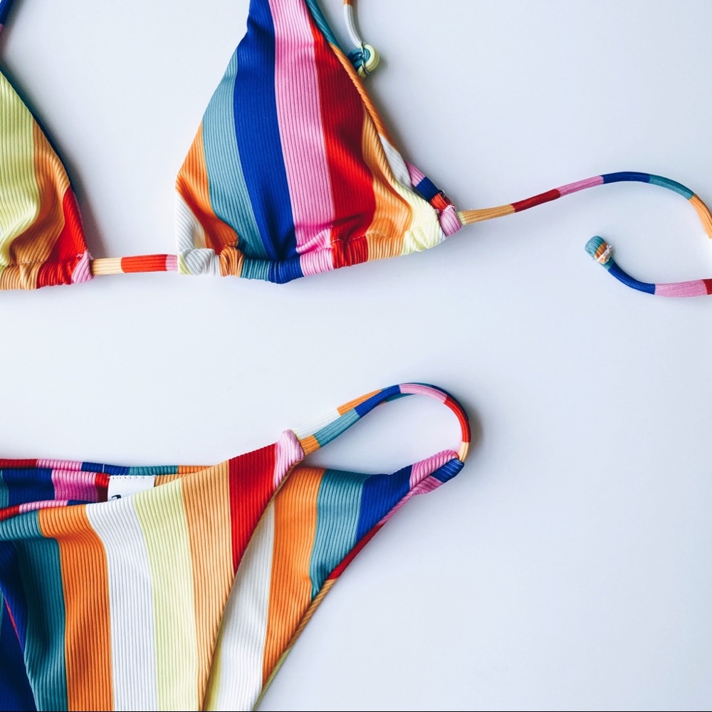 Stripe Bikini Set